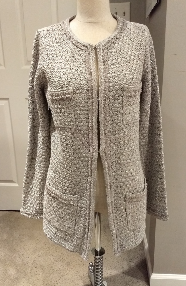 WHBM SPARKLING SWEATER JACKET
